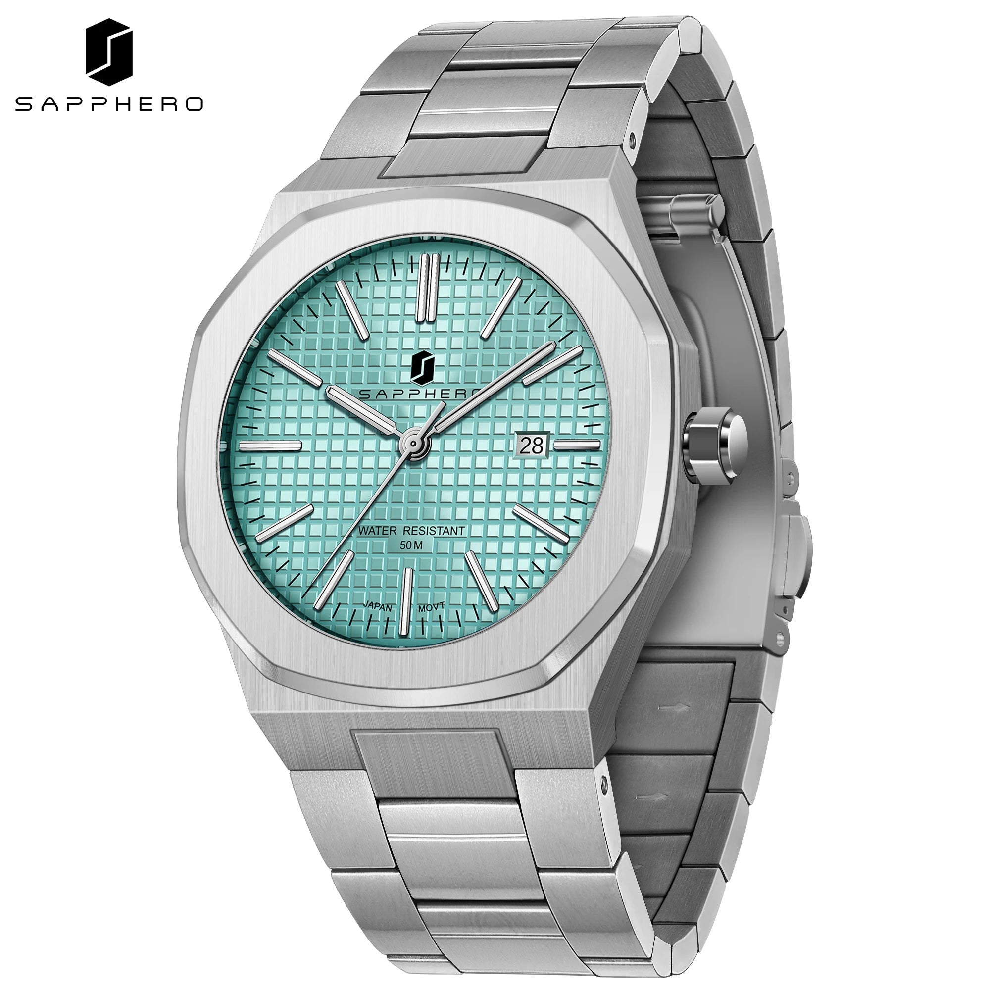 SAPPHERO – montre à Quartz pour hommes, en acier inoxydable, étanche à 50M, affichage de la Date, aiguilles lumineuses, montre-bracelet élégante pour affaires, cadeau durable Camara Shopping SAPPHERO – montre à Quartz pour hommes, en acier inoxydable, étanche à 50M, affichage de la Date, aiguilles lumineuses, montre-bracelet élégante pour affaires, cadeau durable