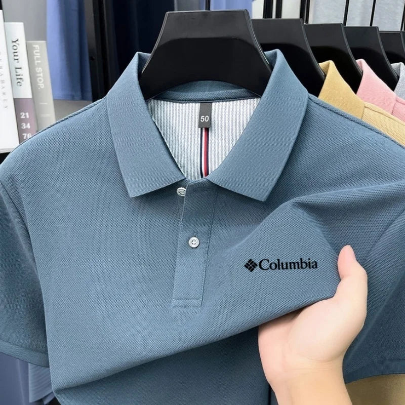 Polo homme 100 % coton pur, marque haut de gamme 2026, manches courtes, mode été, logo brodé, haut de golf, t-shirt décontracté Camara Shopping Polo homme 100 % coton pur, marque haut de gamme 2026, manches courtes, mode été, logo brodé, haut de golf, t-shirt décontracté