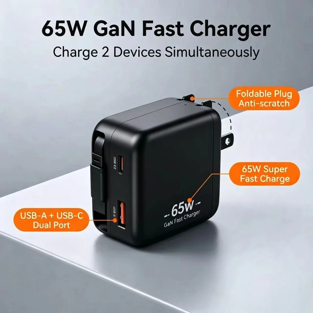 Chargeur Super Rapide GaN 65W Type C Prise EU US UK Câble USB C Rétractable pour iPhone 15 16 17 Pro Xiaomi Samsung POCO Huawei Realme Camara Shopping Chargeur Super Rapide GaN 65W Type C Prise EU US UK Câble USB C Rétractable pour iPhone 15 16 17 Pro Xiaomi Samsung POCO Huawei Realme