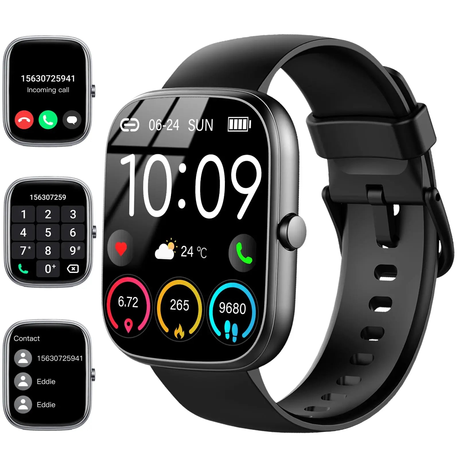 Montre connectée Jugeman de 1,91 pouces (réponse/foudre d'appel), moniteur d'activité physique étanche IP68, plus de 110 modes sportifs, moniteur de fréquence cardiaque et de sommeil. Camara Shopping Montre connectée Jugeman de 1,91 pouces (réponse/foudre d'appel), moniteur d'activité physique étanche IP68, plus de 110 modes sportifs, moniteur de fréquence cardiaque et de sommeil.