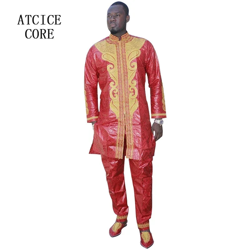 Vêtements africains traditionnels pour hommes, dashiki, manches longues, bazin riche Camara Shopping Vêtements africains traditionnels pour hommes, dashiki, manches longues, bazin riche