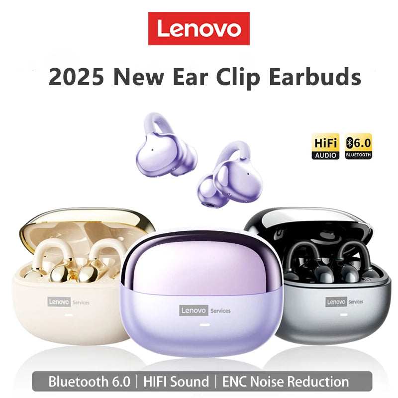 Écouteurs sans fil Bluetooth 6.0 Choice Lenovo LE302 OWS à clip d'oreille, appels HD, faible latence, pour le gaming – Nouveauté Camara Shopping Écouteurs sans fil Bluetooth 6.0 Choice Lenovo LE302 OWS à clip d'oreille, appels HD, faible latence, pour le gaming – Nouveauté