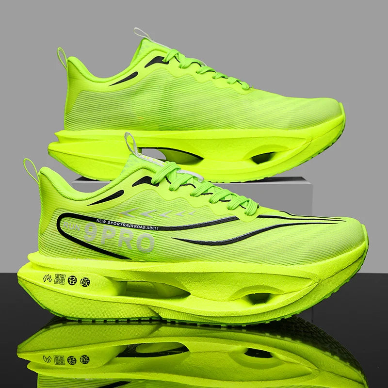 Chaussures de course pour hommes avec plaque en carbone, spécialité marathon, baskets de sport décontractées pour hommes, baskets athlétiques respirantes et confortables pour femmes Camara Shopping Chaussures de course pour hommes avec plaque en carbone, spécialité marathon, baskets de sport décontractées pour hommes, baskets athlétiques respirantes et confortables pour femmes