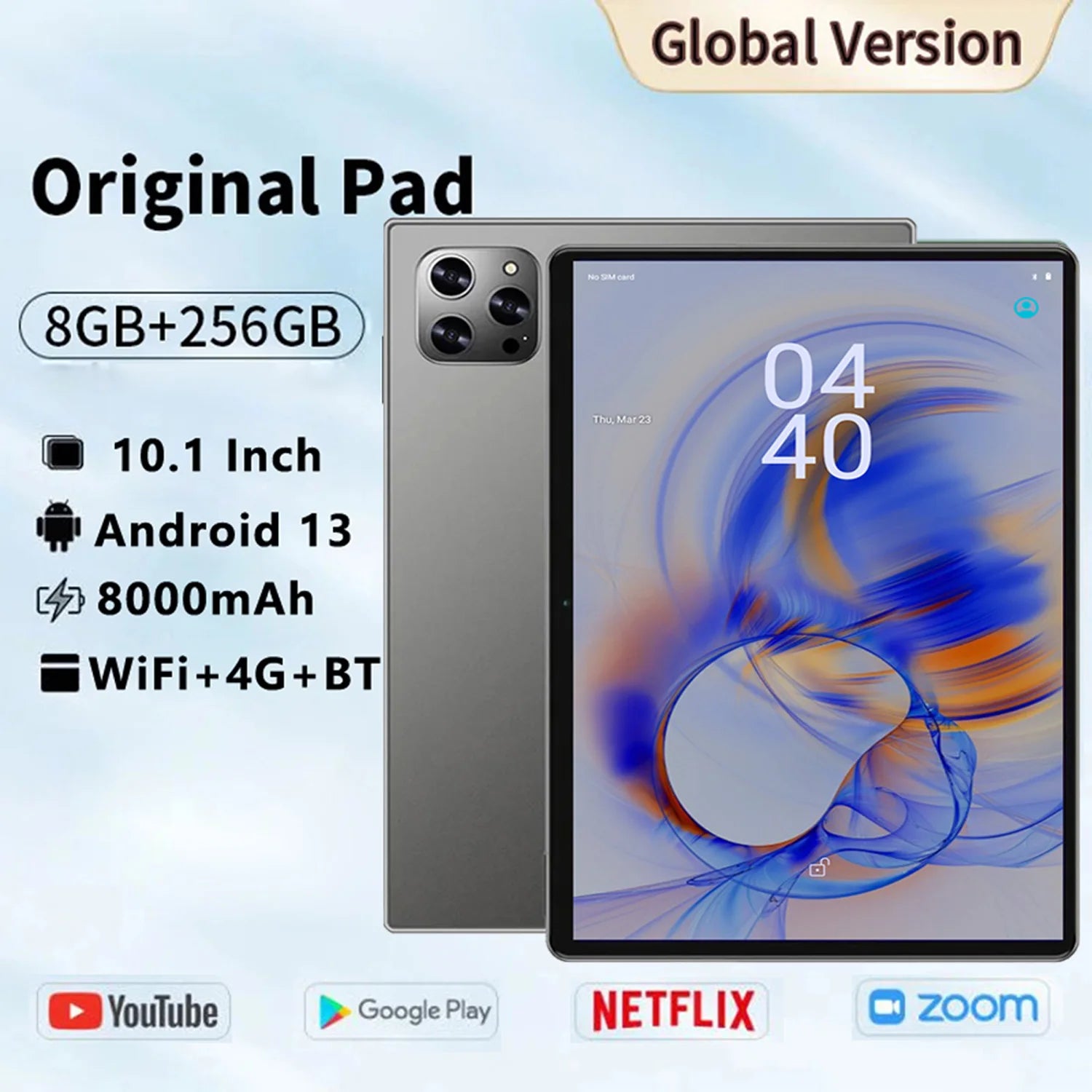 Nouvelles tablettes Android mondiales 2026, 10,1 pouces, Octa Core, 8 Go de RAM, 256 Go de ROM, double SIM, double caméra, 4G LTE, tablette PC 5G, 8000 mAh Camara Shopping Nouvelles tablettes Android mondiales 2026, 10,1 pouces, Octa Core, 8 Go de RAM, 256 Go de ROM, double SIM, double caméra, 4G LTE, tablette PC 5G, 8000 mAh