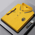 Nouveaux hommes polos brodés été à manches courtes chemise de luxe haut revers Streetwear hommes respirant léger t-shirt Homme Camara Shopping Nouveaux hommes polos brodés été à manches courtes chemise de luxe haut revers Streetwear hommes respirant léger t-shirt Homme