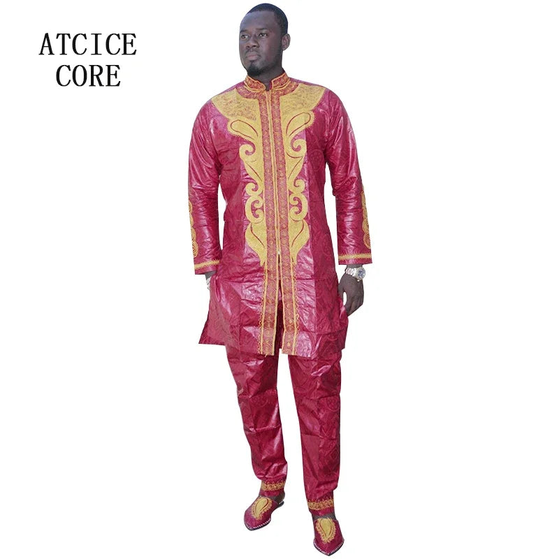 Vêtements africains traditionnels pour hommes, dashiki, manches longues, bazin riche Camara Shopping Vêtements africains traditionnels pour hommes, dashiki, manches longues, bazin riche