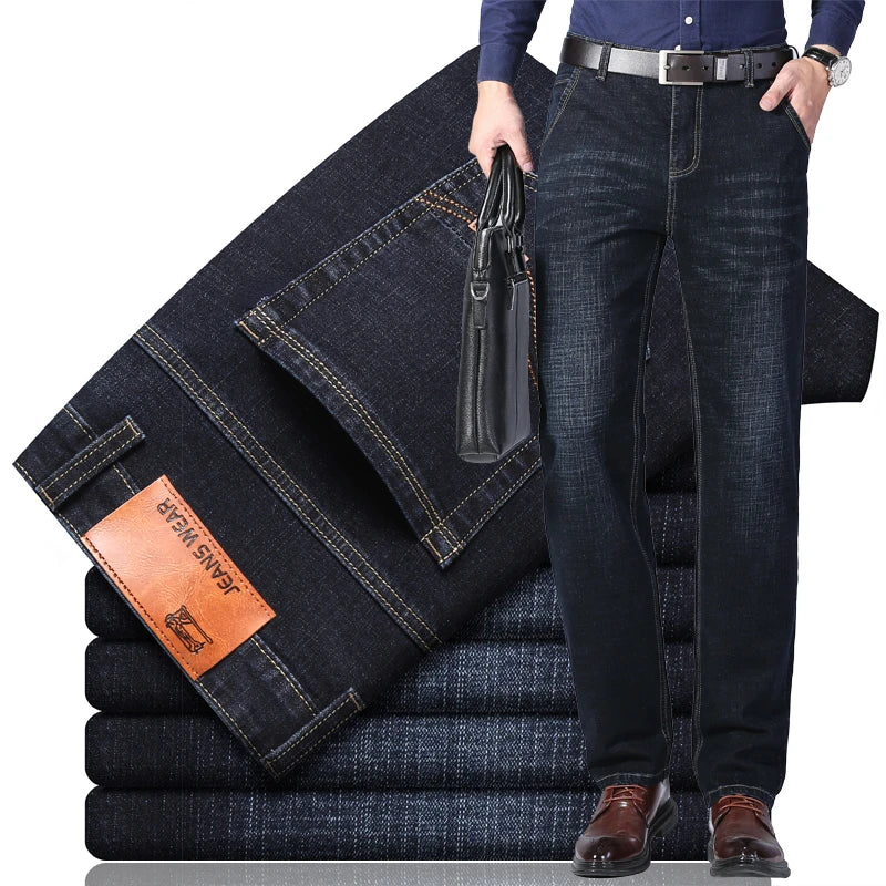 Jean en coton stretch 2026 pour homme, coupe droite, léger, gris, décontracté, printemps-été, neuf Camara Shopping Jean en coton stretch 2026 pour homme, coupe droite, léger, gris, décontracté, printemps-été, neuf