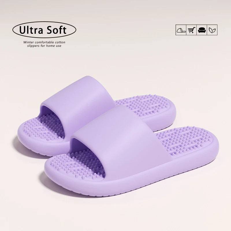 Claquettes de massage unisexes avec trous, semelle épaisse et souple, antidérapantes, séchage rapide, pour la douche, usage intérieur, maison, salle de bain Camara Shopping Claquettes de massage unisexes avec trous, semelle épaisse et souple, antidérapantes, séchage rapide, pour la douche, usage intérieur, maison, salle de bain