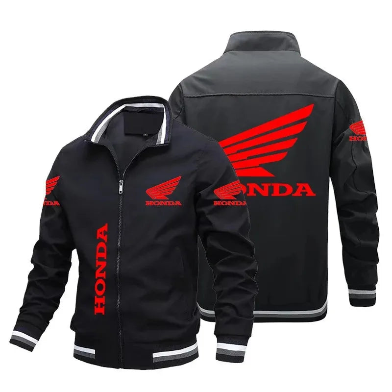 Veste de course Honda pour hommes, à la mode, décontractée, ample, pour moto, Sports de plein air, vêtements d'équipe de course de cyclisme, 2025 Camara Shopping Veste de course Honda pour hommes, à la mode, décontractée, ample, pour moto, Sports de plein air, vêtements d'équipe de course de cyclisme, 2025