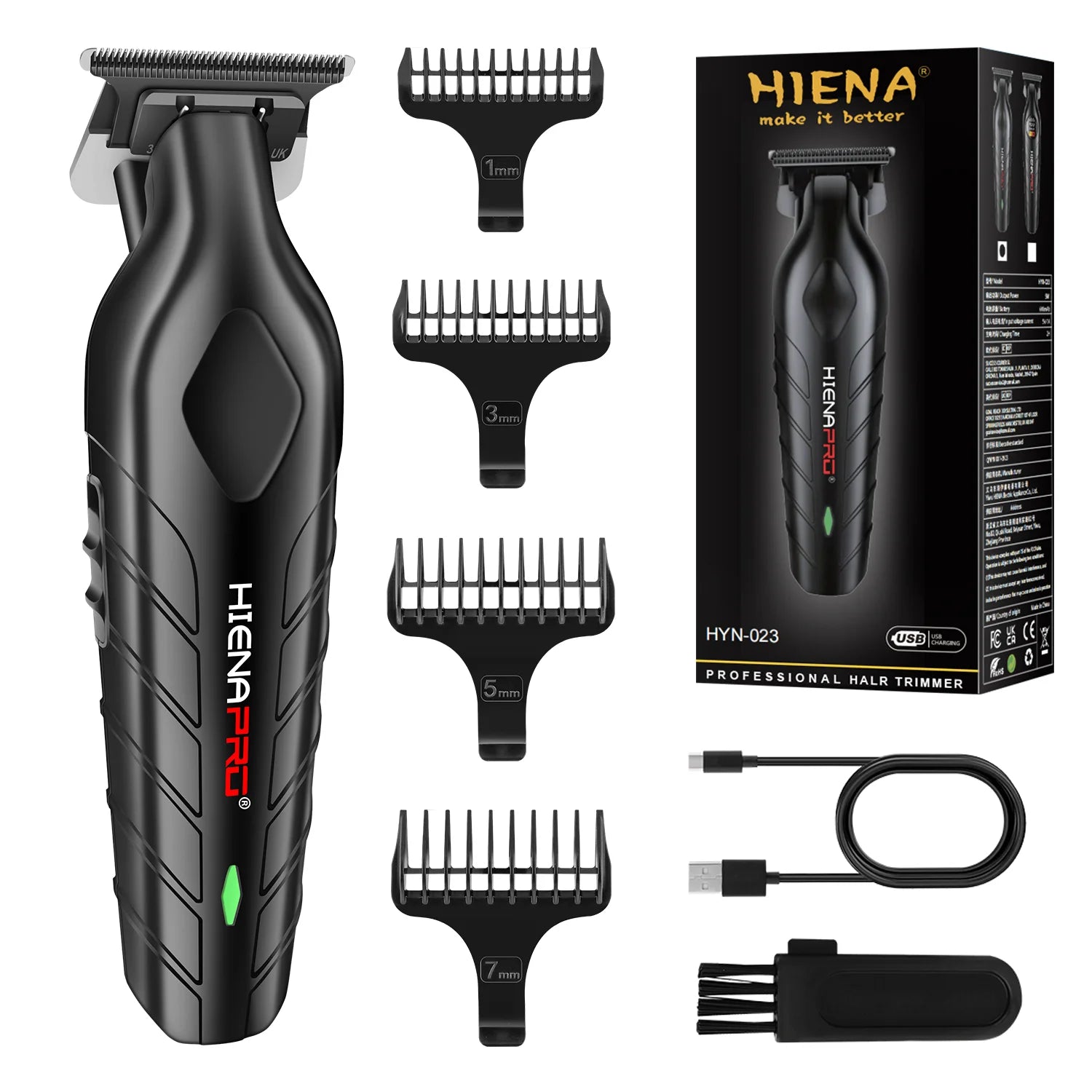 Tondeuse à cheveux électrique professionnelle Hiena Finish Machine, tondeuse à barbe rechargeable, rasoir pour homme, kit de coupe-cheveux Camara Shopping Tondeuse à cheveux électrique professionnelle Hiena Finish Machine, tondeuse à barbe rechargeable, rasoir pour homme, kit de coupe-cheveux