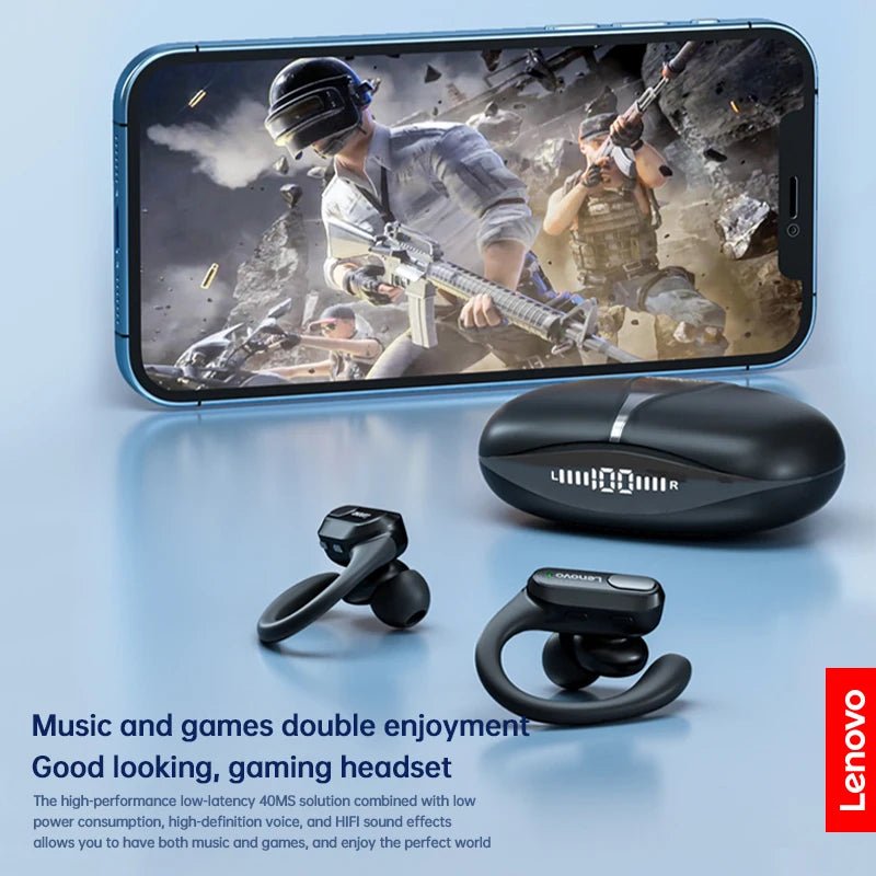 Écouteurs sans fil de sport d'origine Lenovo XT80 avec microphones, affichage de puissance LED, son stéréo HiFi écouteurs Bluetooth 5.3 TWS - Camara ShoppingÉcouteurs sans fil de sport d'origine Lenovo XT80 avec microphones, affichage de puissance LED, son stéréo HiFi écouteurs Bluetooth 5.3 TWS