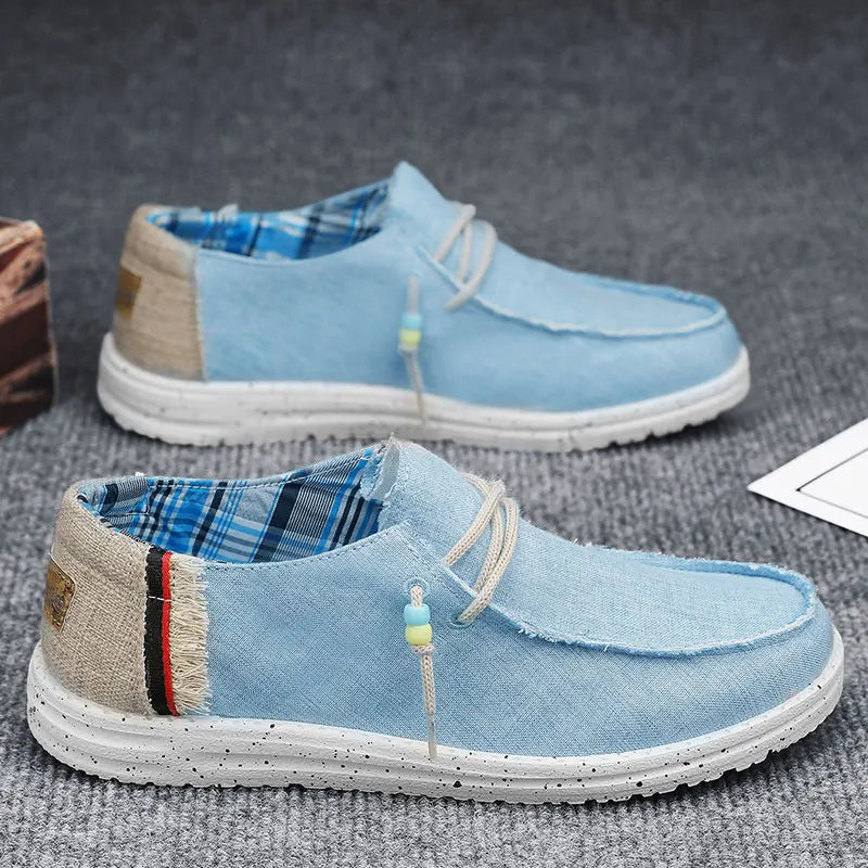 Printemps été bleu hommes chaussures bateau décontractées léger sans lacet chaussures de conduite hommes coupe basse respirant toile hommes chaussures mocassins Camara Shopping Printemps été bleu hommes chaussures bateau décontractées léger sans lacet chaussures de conduite hommes coupe basse respirant toile hommes chaussures mocassins