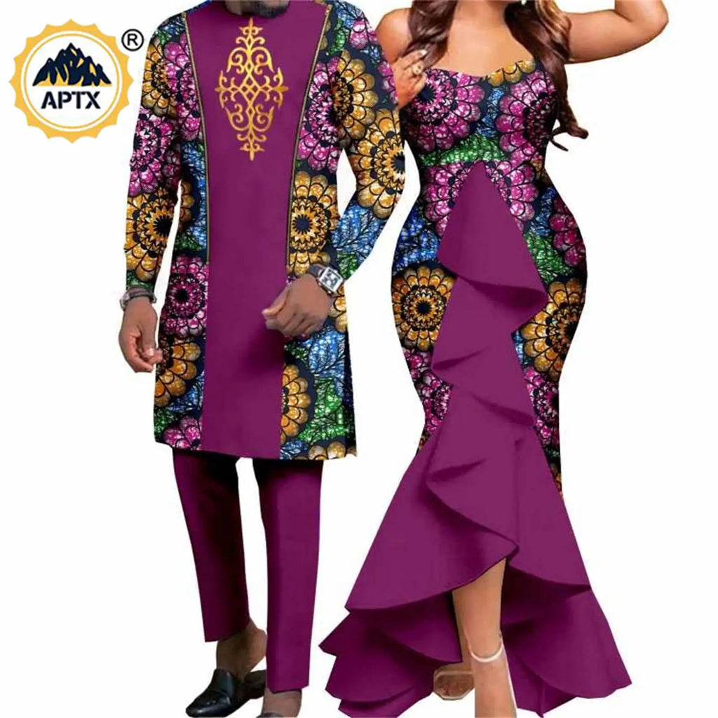 Dashiki – robes sirène pour femmes africaines, tenues assorties pour hommes, ensembles de pantalons Bazin Riche, vêtements de Couple africains pour mariage Y22C080 Camara Shopping Dashiki – robes sirène pour femmes africaines, tenues assorties pour hommes, ensembles de pantalons Bazin Riche, vêtements de Couple africains pour mariage Y22C080