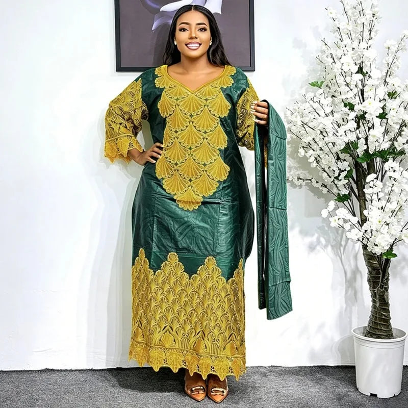 Robes longues de soirée africaines grande taille pour femmes 2026 – Nouvelle collection de robes de luxe brodées Bazin, tenues élégantes pour mariages musulmans et soirées Camara Shopping Robes longues de soirée africaines grande taille pour femmes 2026 – Nouvelle collection de robes de luxe brodées Bazin, tenues élégantes pour mariages musulmans et soirées