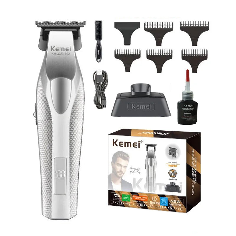 Tondeuse à cheveux Kemei, tondeuse à cheveux professionnelle, machine à couper les cheveux électrique, tondeuse à cheveux rechargeable, tondeuse à cheveux 0 MM pour hommes KM-3023-702 Camara Shopping Tondeuse à cheveux Kemei, tondeuse à cheveux professionnelle, machine à couper les cheveux électrique, tondeuse à cheveux rechargeable, tondeuse à cheveux 0 MM pour hommes KM-3023-702