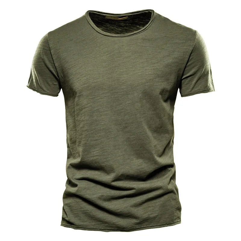 100% coton hommes T-shirt décontracté doux Fitness été mince T-shirts hommes vêtements de maison col rond à manches courtes solide T-shirt pour hommes Camara Shopping 100% coton hommes T-shirt décontracté doux Fitness été mince T-shirts hommes vêtements de maison col rond à manches courtes solide T-shirt pour hommes