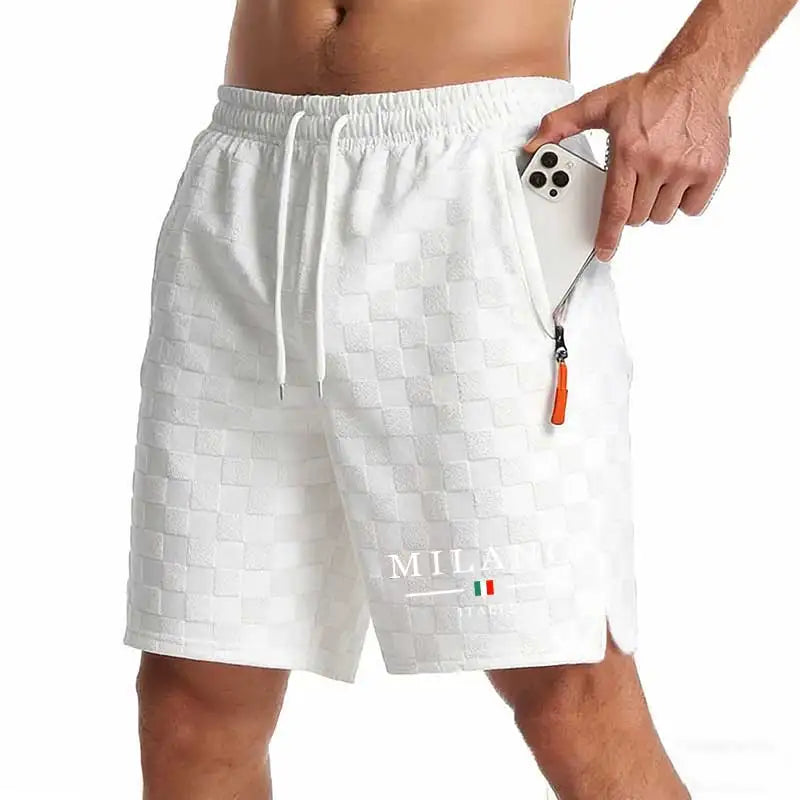 Nouveaux shorts de sport décontractés pour hommes avec poches zippées, shorts de plage pour hommes, shorts de basketball, pantalons imprimés, vêtements de sport pour hommes Camara Shopping Nouveaux shorts de sport décontractés pour hommes avec poches zippées, shorts de plage pour hommes, shorts de basketball, pantalons imprimés, vêtements de sport pour hommes