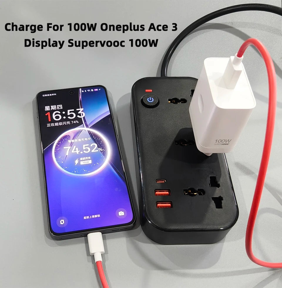 Adaptateur de chargeur USB Oneplus 100W SuperVOOC original, charge rapide 80W 65W, One Plus 13 13S 12 11 10 Nord 5 4 9 pour OPPO Realme Camara Shopping Adaptateur de chargeur USB Oneplus 100W SuperVOOC original, charge rapide 80W 65W, One Plus 13 13S 12 11 10 Nord 5 4 9 pour OPPO Realme