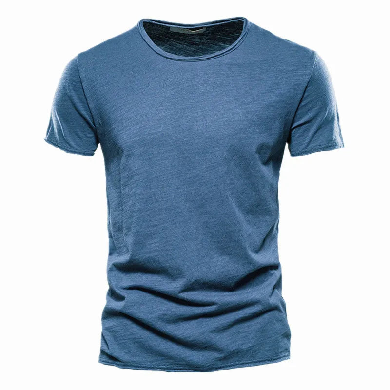 Qualité de la marque100% coton t shirt homme de marque Col en V mode homme Coupe ajustée Soild T-shirts  Hommes Hauts  manche courte t shirt homme Camara Shopping Qualité de la marque100% coton t shirt homme de marque Col en V mode homme Coupe ajustée Soild T-shirts  Hommes Hauts  manche courte t shirt homme