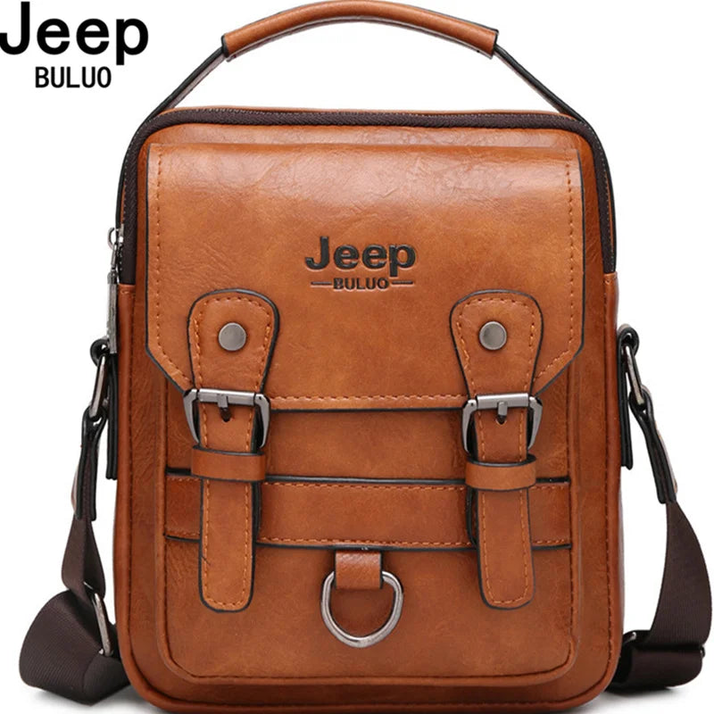 JEEP BULUO multi-fonction affaires sacs à main hommes nouveau homme sac à bandoulière grande capacité en cuir sac de messager bandoulière grande marque Camara Shopping JEEP BULUO multi-fonction affaires sacs à main hommes nouveau homme sac à bandoulière grande capacité en cuir sac de messager bandoulière grande marque