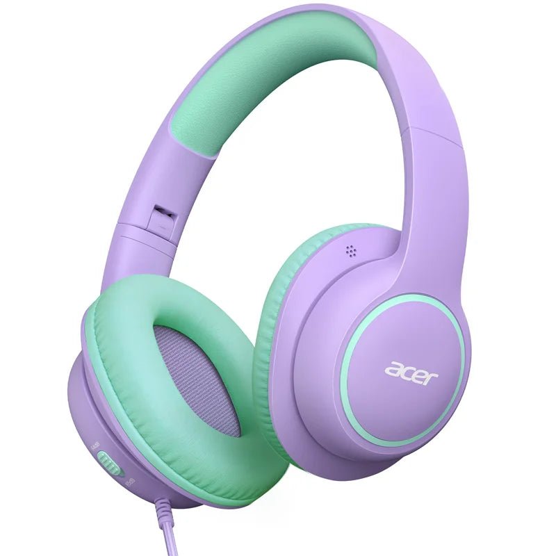 Nouveaux écouteurs filaires Acer pour enfants, design supra-auriculaire, limite de volume sécurisée 85/94 dB, prise jack 3,5 mm, écouteurs pliables pour les tout-petits, garçons et filles - Camara ShoppingNouveaux écouteurs filaires Acer pour enfants, design supra-auriculaire, limite de volume sécurisée 85/94 dB, prise jack 3,5 mm, écouteurs pliables pour les tout-petits, garçons et filles