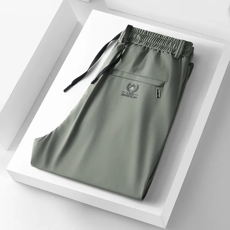 InjFabric Soft Ice pour hommes, pantalons décontractés fins, style coréen, mode, droit, haute commande, fjMale, marque de luxe, été, 2024 Camara Shopping InjFabric Soft Ice pour hommes, pantalons décontractés fins, style coréen, mode, droit, haute commande, fjMale, marque de luxe, été, 2024