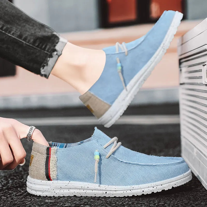Printemps été bleu hommes chaussures bateau décontractées léger sans lacet chaussures de conduite hommes coupe basse respirant toile hommes chaussures mocassins Camara Shopping Printemps été bleu hommes chaussures bateau décontractées léger sans lacet chaussures de conduite hommes coupe basse respirant toile hommes chaussures mocassins