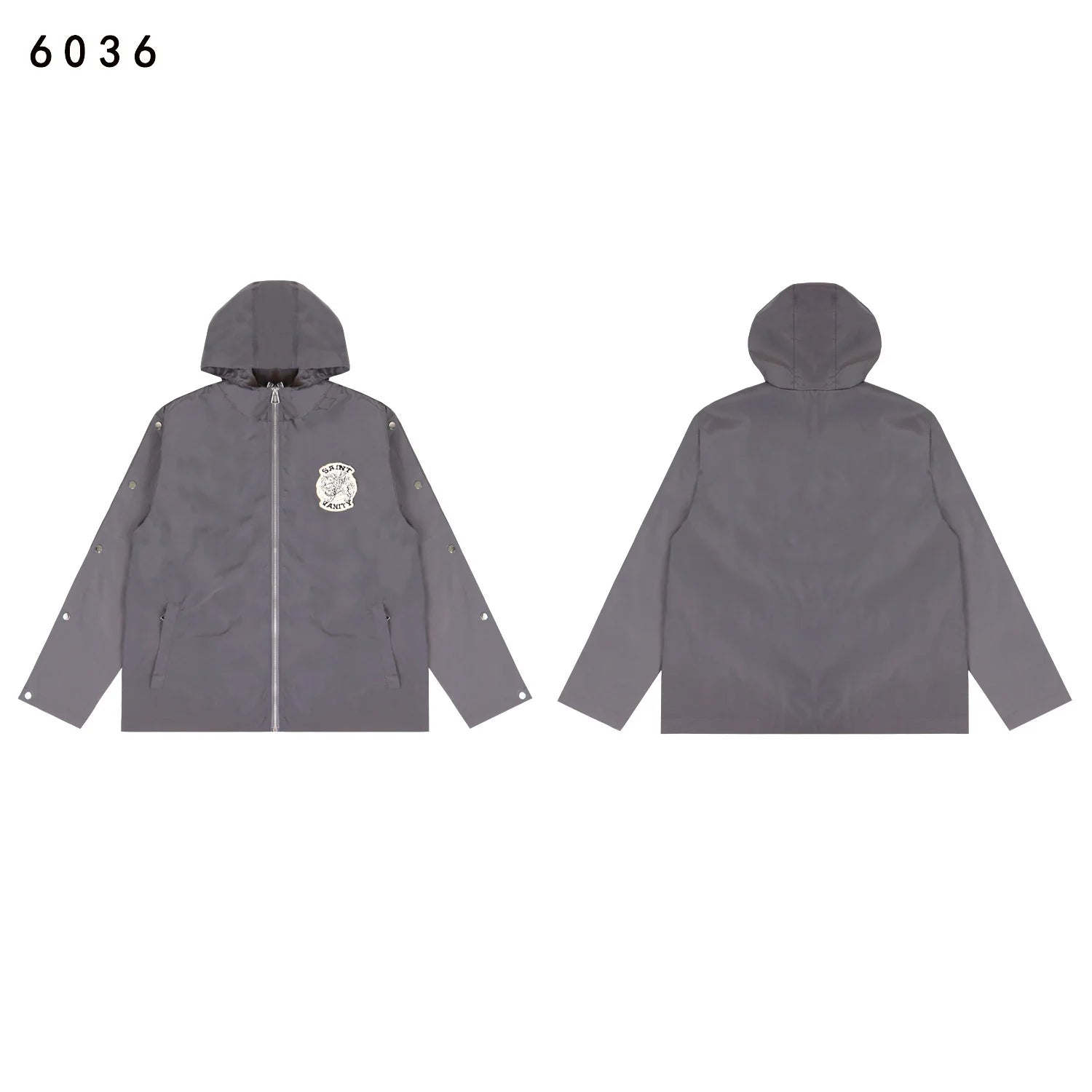 Trench-Coat coupe-vent brodé pour hommes et femmes, Streetwear, ample, solide, fermeture éclair, veste à capuche surdimensionnée Camara Shopping Trench-Coat coupe-vent brodé pour hommes et femmes, Streetwear, ample, solide, fermeture éclair, veste à capuche surdimensionnée