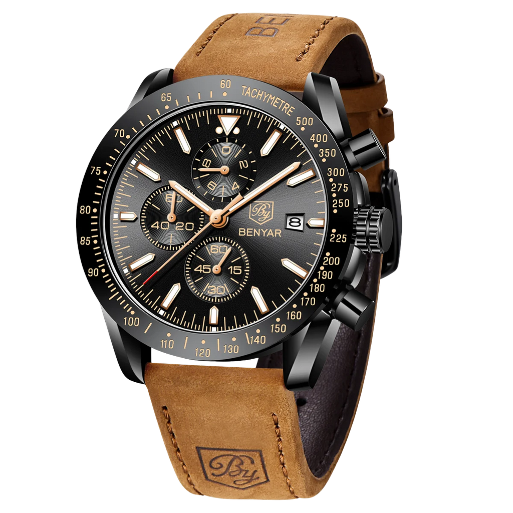 BENYAR Montre sport chronographe analogique homme acier inoxydable quartz précision lumineux date étanche multifonction bracelet chronomètre cadeau business Camara Shopping BENYAR Montre sport chronographe analogique homme acier inoxydable quartz précision lumineux date étanche multifonction bracelet chronomètre cadeau business