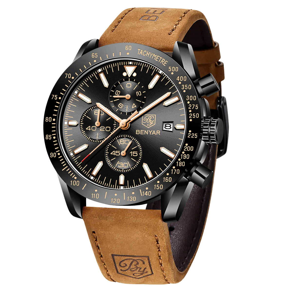 BENYAR Montre sport chronographe analogique homme acier inoxydable quartz précision lumineux date étanche multifonction bracelet chronomètre cadeau business Camara Shopping BENYAR Montre sport chronographe analogique homme acier inoxydable quartz précision lumineux date étanche multifonction bracelet chronomètre cadeau business