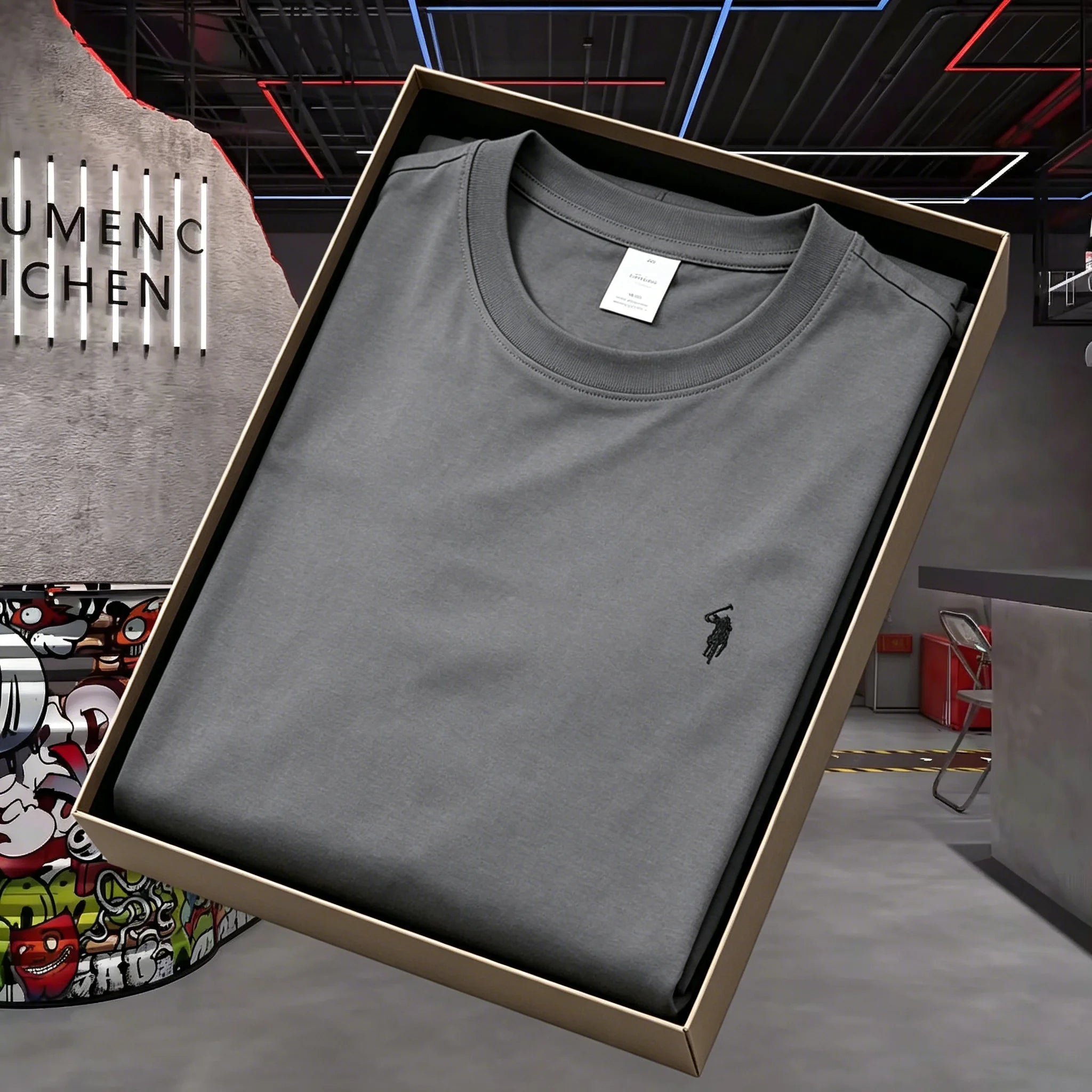 T-shirt Homme 100% Coton Été 2026 Col Rond Broderie Petit Cheval Manches Courtes Mode Sport Décontracté Respirant Usage Quotidien Camara Shopping T-shirt Homme 100% Coton Été 2026 Col Rond Broderie Petit Cheval Manches Courtes Mode Sport Décontracté Respirant Usage Quotidien