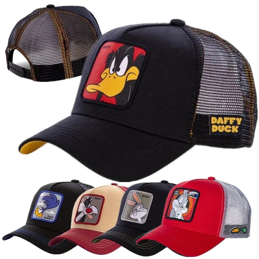 Casquette de baseball unisexe Anime Cartoon pour hommes, chapeau de camionneur, patch Piazza, haute qualité, offre spéciale Camara Shopping Casquette de baseball unisexe Anime Cartoon pour hommes, chapeau de camionneur, patch Piazza, haute qualité, offre spéciale