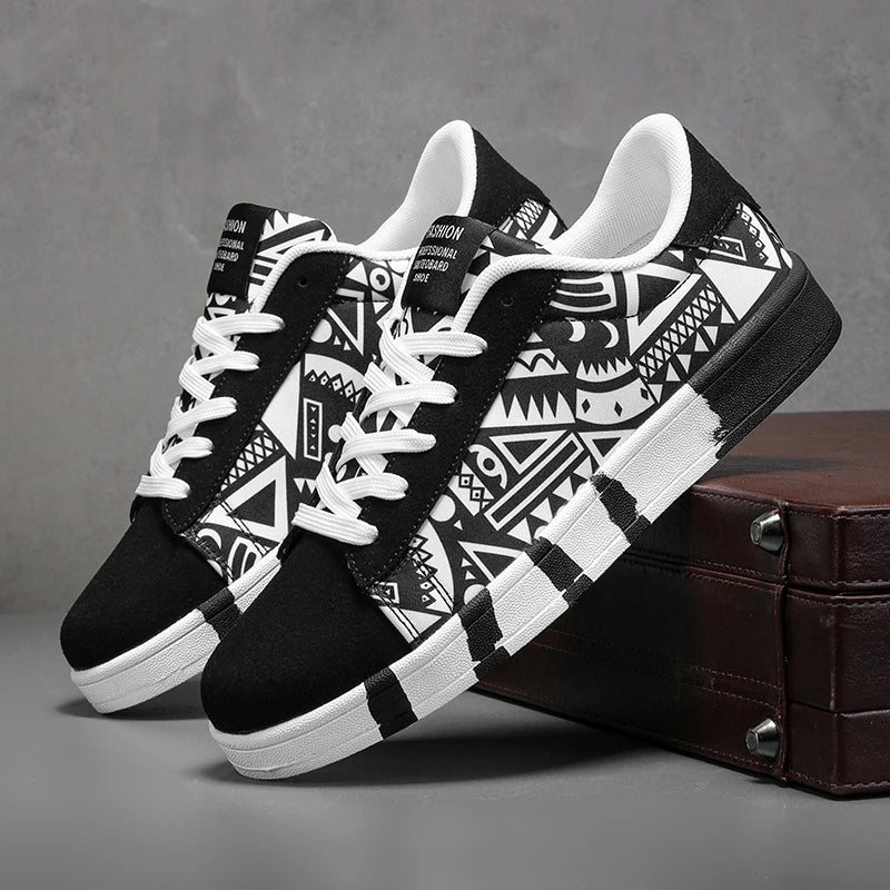 Nouvelles Chaussures de Skateboard Tendance pour Hommes – Baskets Décontractées Antidérapantes en Toile à Motifs pour la Marche en Extérieur – Zapatos Sportifs pour Homme Camara Shopping Nouvelles Chaussures de Skateboard Tendance pour Hommes – Baskets Décontractées Antidérapantes en Toile à Motifs pour la Marche en Extérieur – Zapatos Sportifs pour Homme