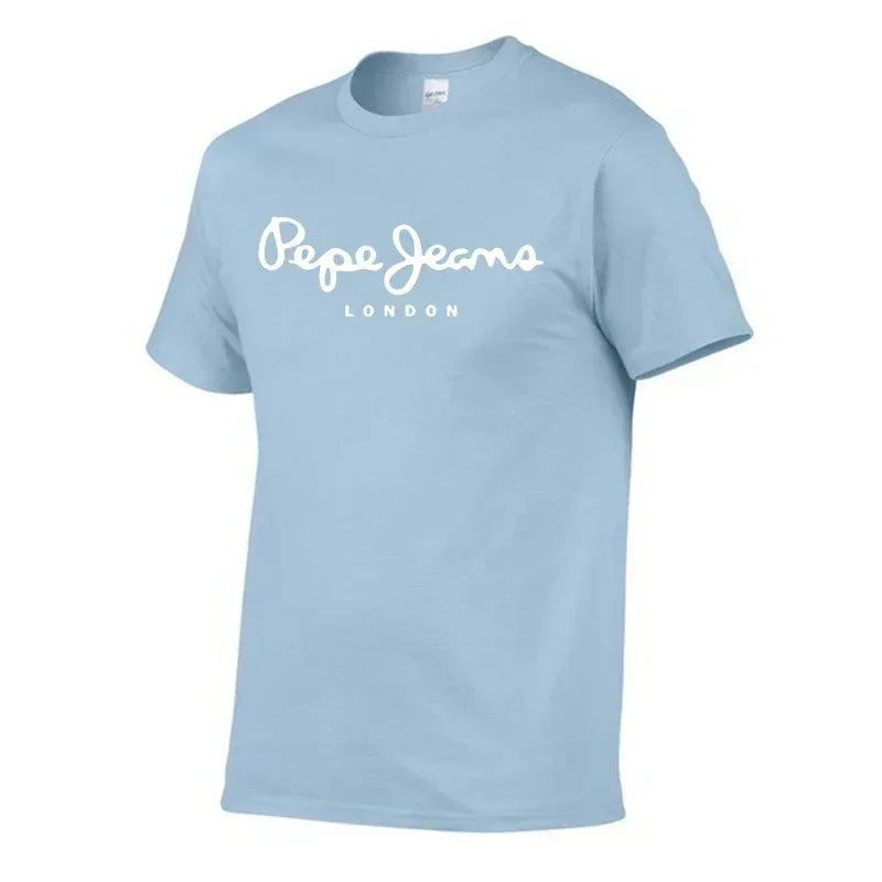 T-shirt décontracté pour homme 100% coton à manches courtes avec col rond, design tendance, polyvalent pour l'été, avec motifs imprimés Camara Shopping T-shirt décontracté pour homme 100% coton à manches courtes avec col rond, design tendance, polyvalent pour l'été, avec motifs imprimés