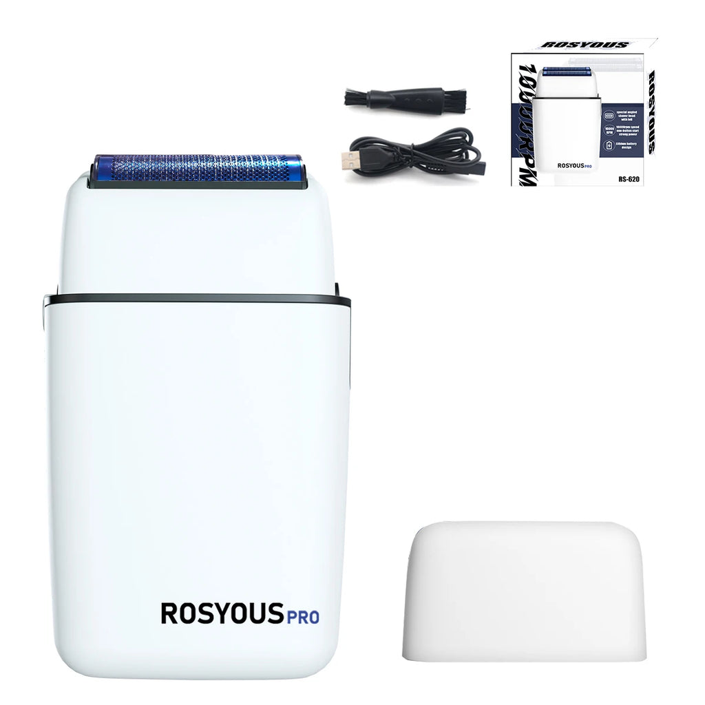 ROSYOUS RS620 Double feuille bleu couteau hypoallergénique Net 10000 tr/min USB sans fil professionnel barbier rasoir Machine de coupe de cheveux Camara Shopping ROSYOUS RS620 Double feuille bleu couteau hypoallergénique Net 10000 tr/min USB sans fil professionnel barbier rasoir Machine de coupe de cheveux