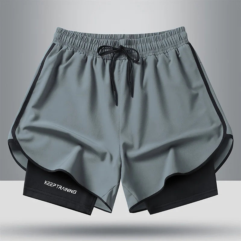 Men's Quick Dry Running Shorts with Drawstring and Zip Pockets - Ideal for Athletic Workouts and Gym Sessions Camara Shopping Men's Quick Dry Running Shorts with Drawstring and Zip Pockets - Ideal for Athletic Workouts and Gym Sessions