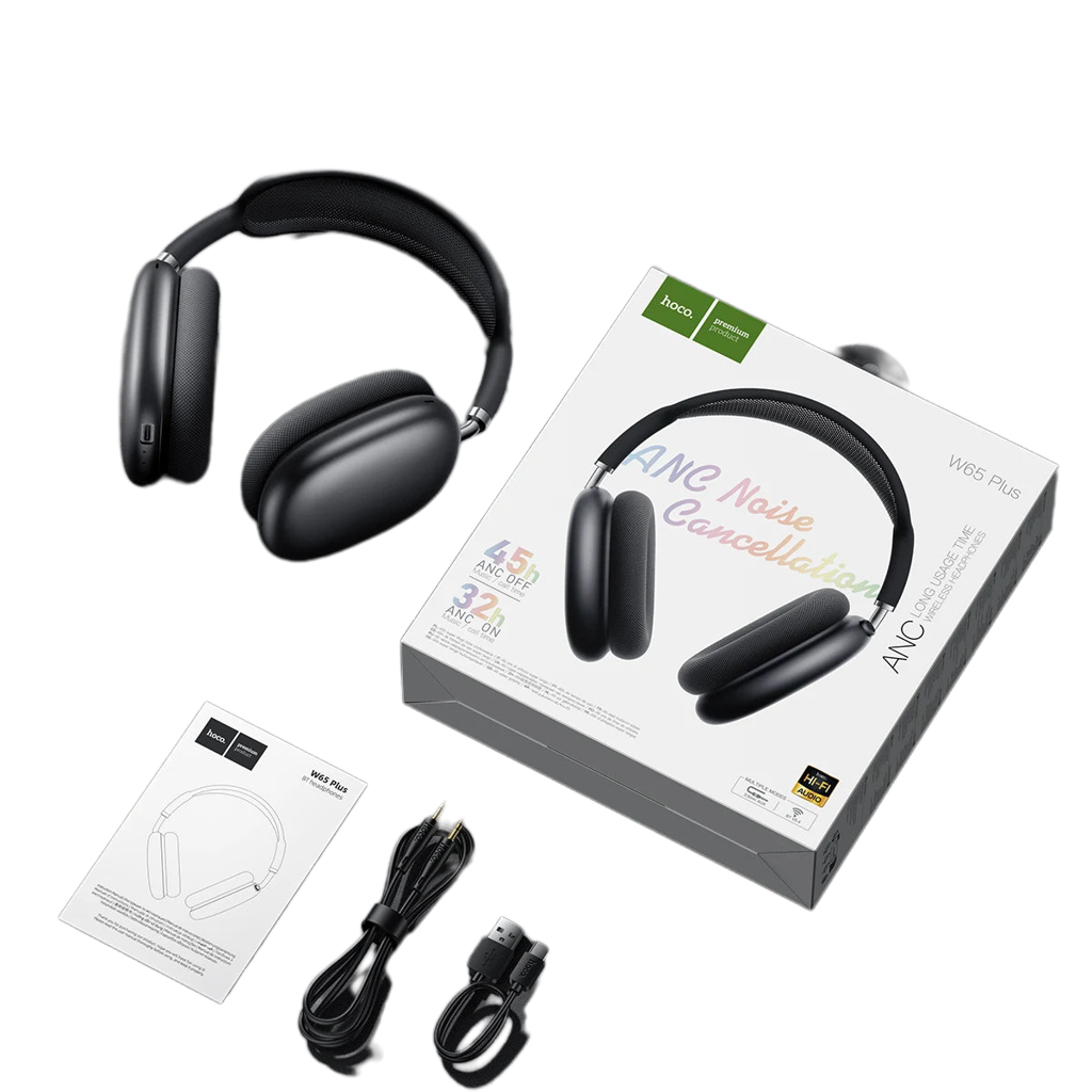 HOCO W65 Plus ANC - Casque Bluetooth sans fil à réduction de bruit